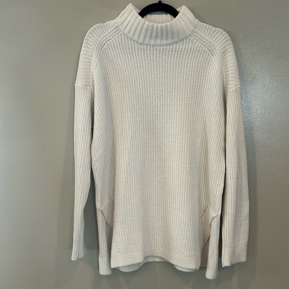 A New Day Mock Neck Tunic Sweater